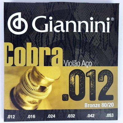GIANNINI CORDA VIOLÃO AÇO COBRA 012 CA82L