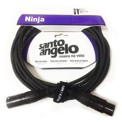 SANTO ANGELO CABO MICROFONE NINJA XLRM X XLRF 15FT 4.57M