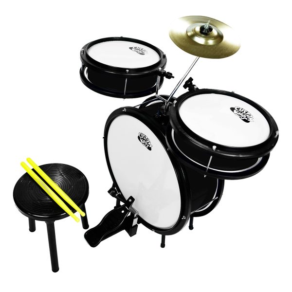 CUSTOM KIDS BATERIA INFANTIL 3 PECAS CKDM 3 PRETA