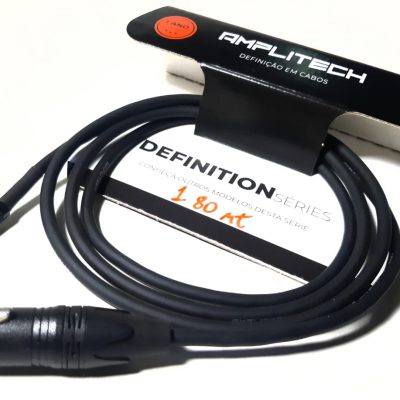 AMPLITECH CABO AUXILIAR XLR P2 1,80 METRO