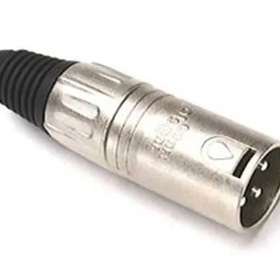 SANTO ANGELO PLUG CONECTOR XLR MACHO NIQUELADO