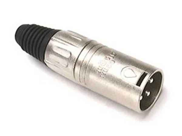 SANTO ANGELO PLUG CONECTOR XLR MACHO NIQUELADO