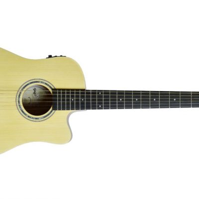 SEIZI VIOLAO AÇO FOLK BABY TOKYO CUTAWAY NATURAL SATIN