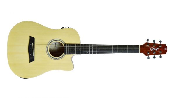 SEIZI VIOLAO AÇO FOLK BABY TOKYO CUTAWAY NATURAL SATIN