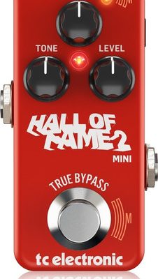 TC ELETRONIC PEDAL PARA GUITARRA HALL OF FAME 2 MINI REVERB