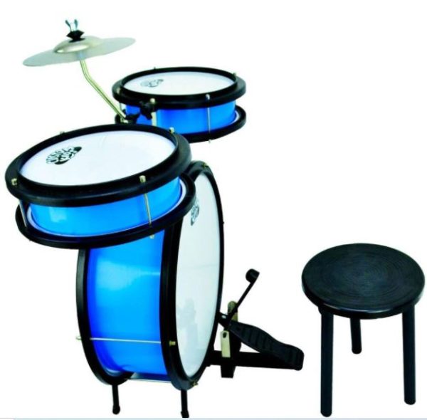 CUSTOM KIDS BATERIA INFANTIL 3 PECAS CKDM 3 AZUL CLARO