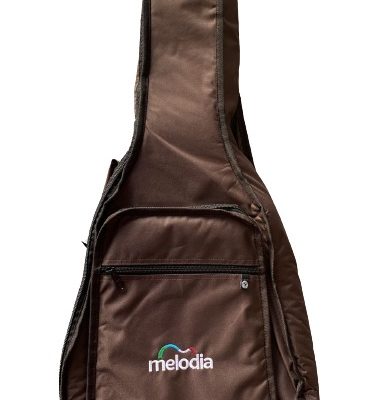 JPG CAPA VIOLAO FOLK EXTRA BOLSO CARGO NYLON 600 MARROM