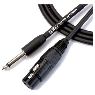SANTO ANGELO CABO MICROFONE P10 XLRF NINJA HG B 15FT 4.57M