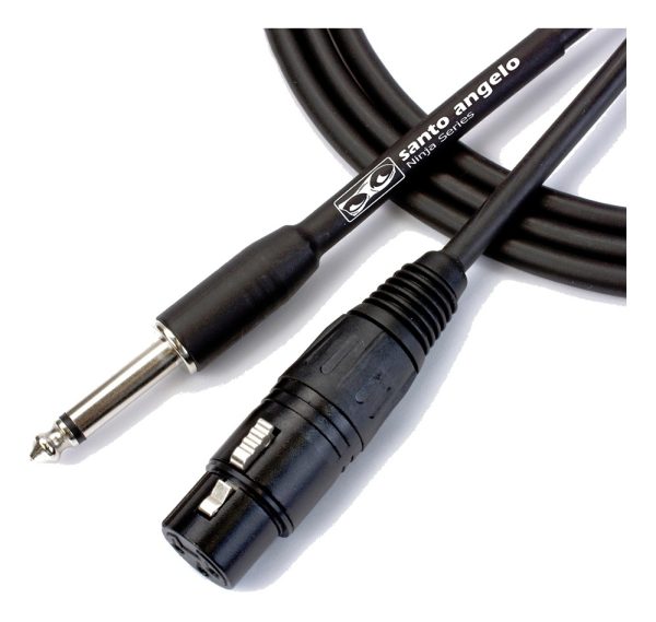 SANTO ANGELO CABO MICROFONE P10 XLRF NINJA HG B 15FT 4.57M