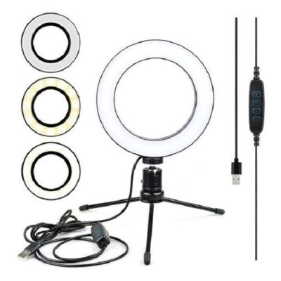 SOUNDVOICE ILUMINADOR RING LIGHT PORTATIL MESA SPECTRUM SP 26