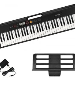 TECLADO MUSICAL INFANTIL CASIOTONE PRETO E BRANCO SA-51H2