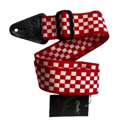 CONDOR CORREIA XADRES VERMELHO COM BRANCO 5CM