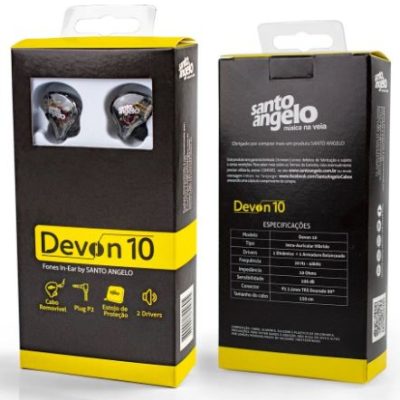 SANTO ANGELO FONE DE OUVIDO IN EAR MOD DEVON 10 HIBRIDO