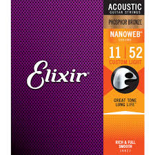 Encordoamento Elixir Violão 011 Phosphor Bronzer