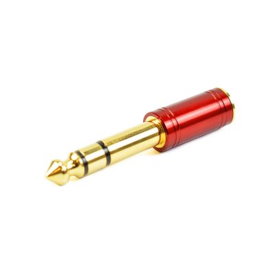 Adaptador p10 macho p2 femea Santo Angelo Niquelado Vermelho