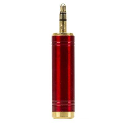 Adaptador p10 femea p2 macho Santo Angelo niquelado vermelho