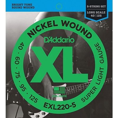 Encordoamento Baixo Daddario 5C EXL 220 - 5 040