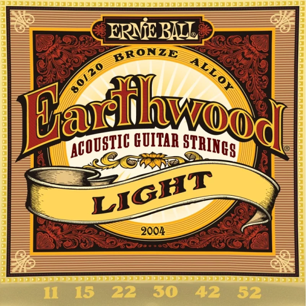 Encordoamento Violão Aço Ernie Ball 2004 011 Earthwood Light
