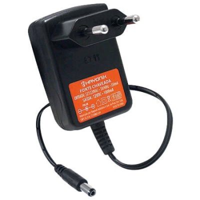 Fonte Bivolt hayonik chaveada 12v 1a c +