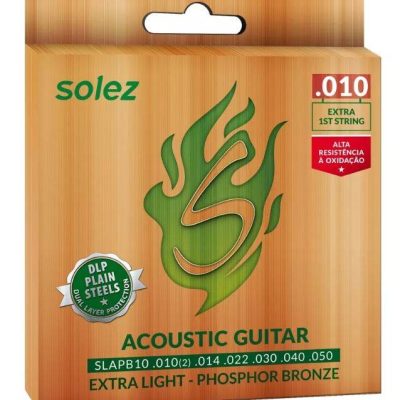 SOLEZ CORDA VIOLAO AÇO PHOSPHOR BRONZE 010 SLAPB 10