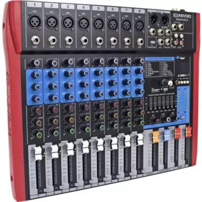 SOUNDVOICE MESA DE SOM 8 CANAIS MS-802 PLUS