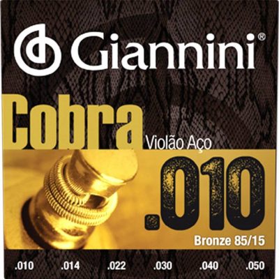 Corda Giannini Corda violão aço cobra 010 geefle
