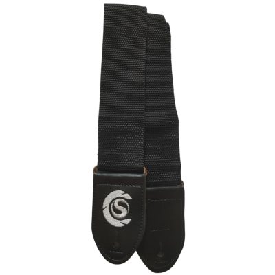 Correia Preta Nylon 5cm Violão Guitarra Baixo Custom Sound CSS5 BK