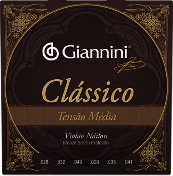 Corda Giannini Classico violão nylon media genwpm