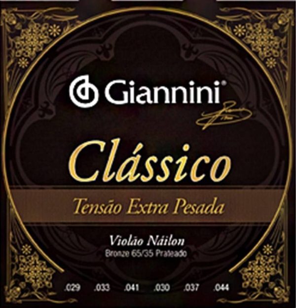 Corda Giannini Classico violao nylon extra pesado genwxpa