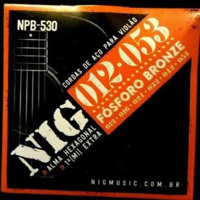 NIG CORDA VIOLAO AÇO FOSFORO BRONZE 012 NPB 530