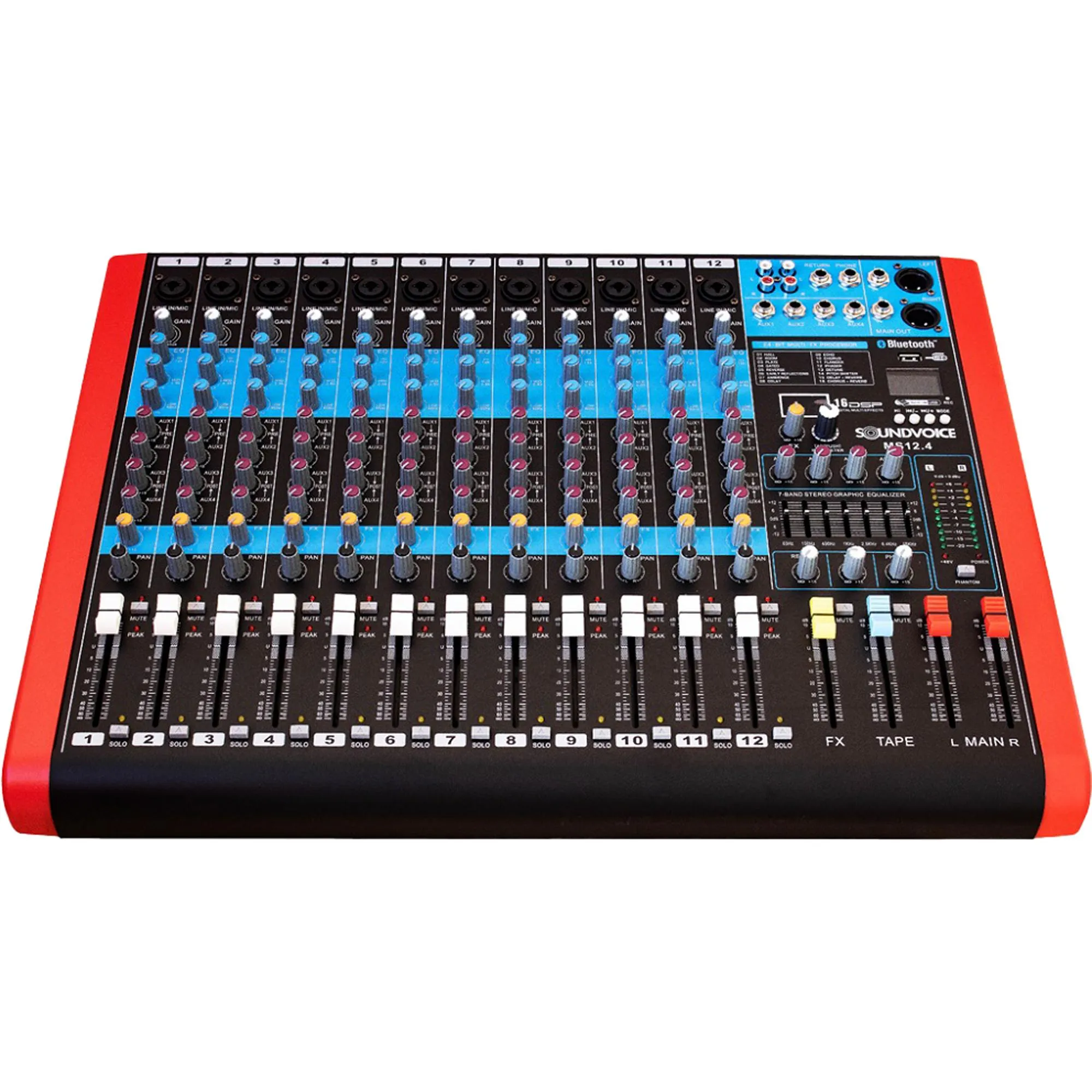 MESA DE SOM SOUNDVOICE MS12.4 12C 4 EUX MESA DE SOM SOUNDVOICE MS12.4 12C 4 EUX