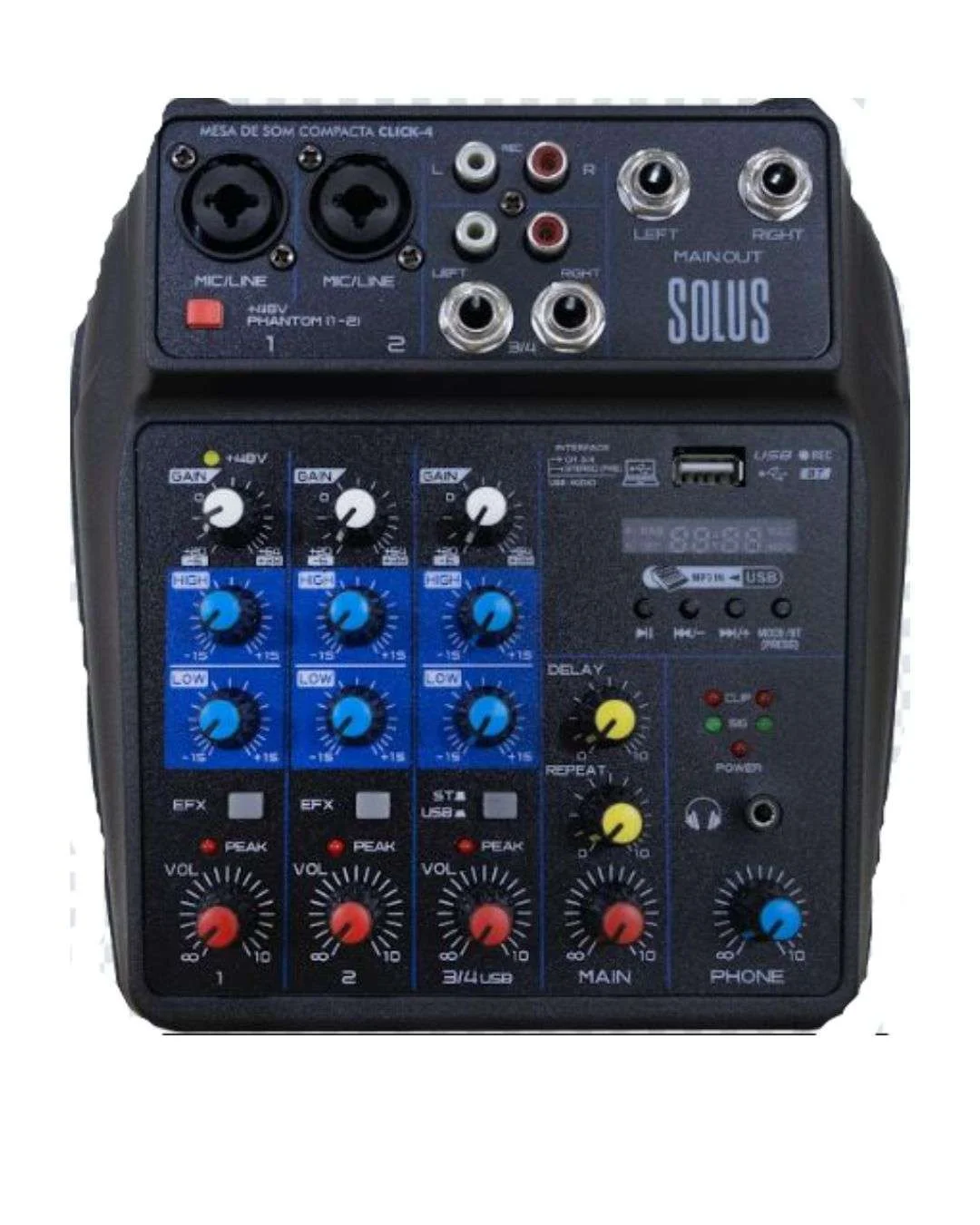 MESA DE SOM COMPACTA SOLUS CLICK-4 MESA DE SOM COMPACTA SOLUS CLICK-4