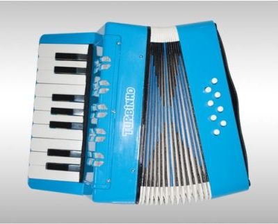 Acordeon Infantil Turbinho 8 Baixos Azul claro 104 Lb