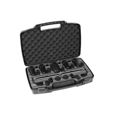 KIT MICROFONE DE BATERIA COM 7 PECAS MOD SAS 700