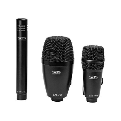 KIT MICROFONE DE BATERIA COM 7 PECAS MOD SAS 700 KIT MICROFONE DE BATERIA COM 7 PECAS MOD SAS 700